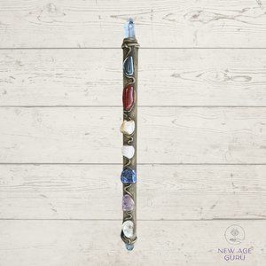 Clear Quartz Crystal Point Wand Healing Stick Chakra Stones | Fairy wand-Wizard